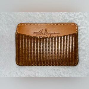 MARTIN DINGMAN Eel Skin Leather Card Holder